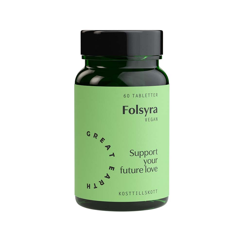 Folsyra 400mcg 60 tabletter från Great Earth – tabletter