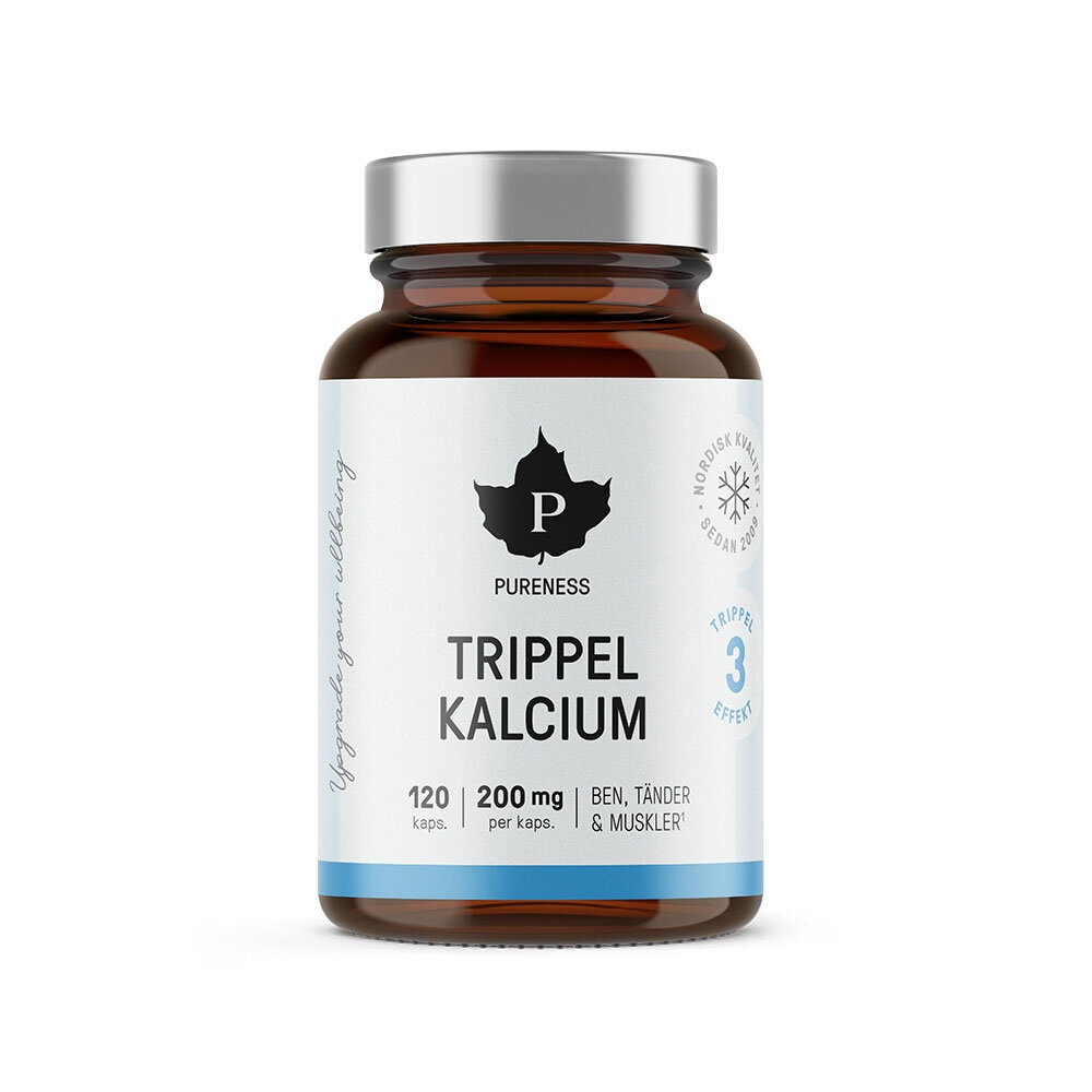 Trippel Kalcium 120 kapslar från Pureness – kapslar