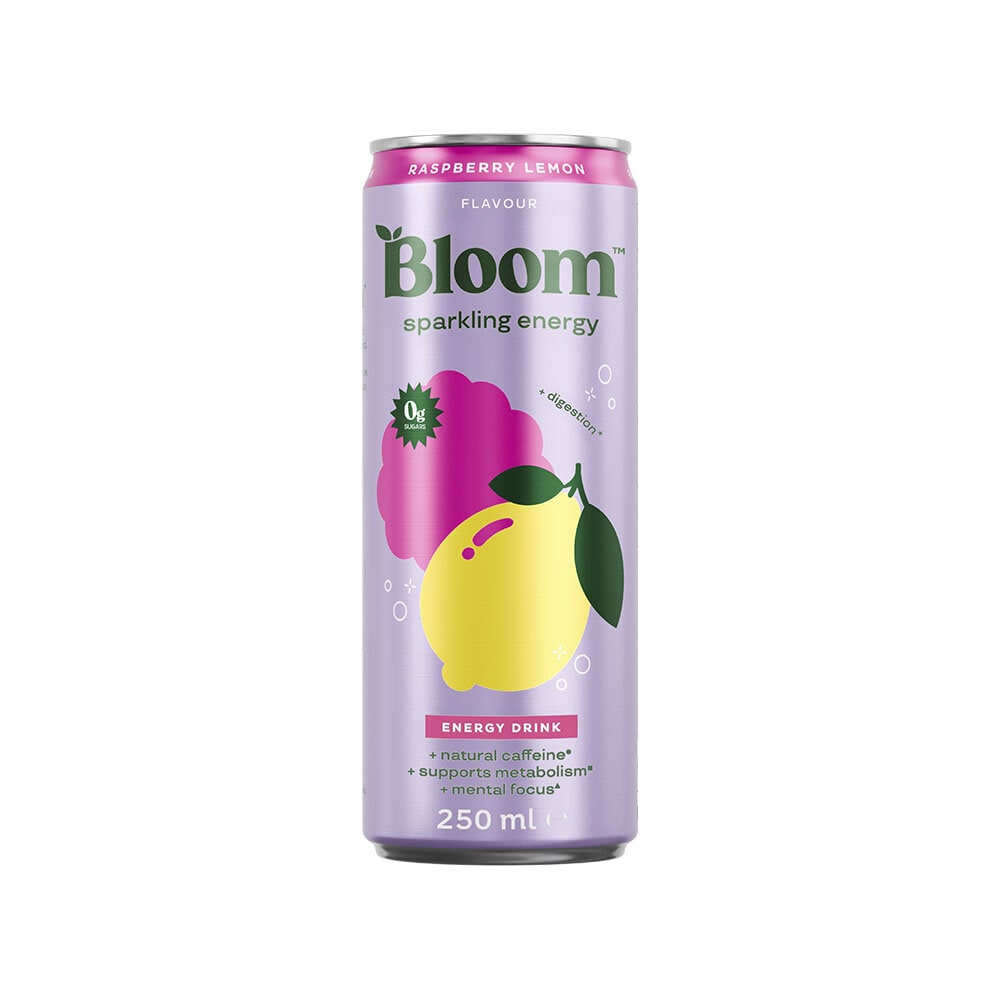 Sparkling Energy 250ml Raspberry Lemon från Bloom – vätskor