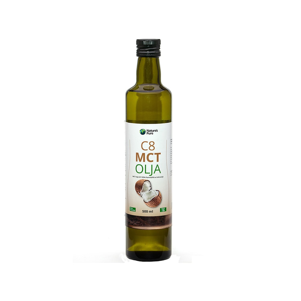 C8 MCT-olja 500ml från Natures Pure – vätskor