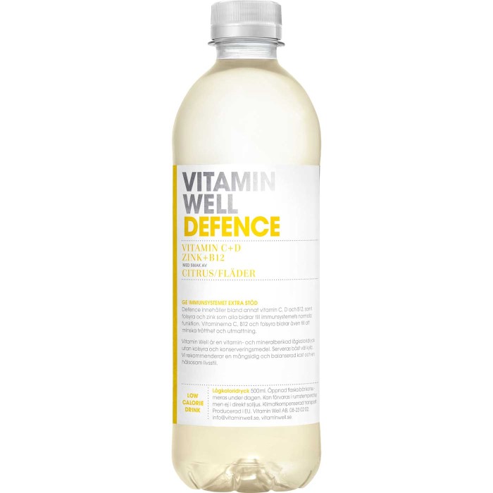 Vitamin Well Defence Citrus/Fläder 500 ml från Vitamin Well – kosttillskott