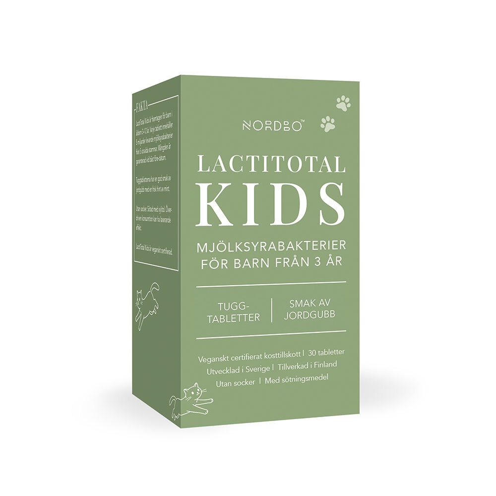 LactiTotal Kids 30 chewables från Nordbo – tabletter