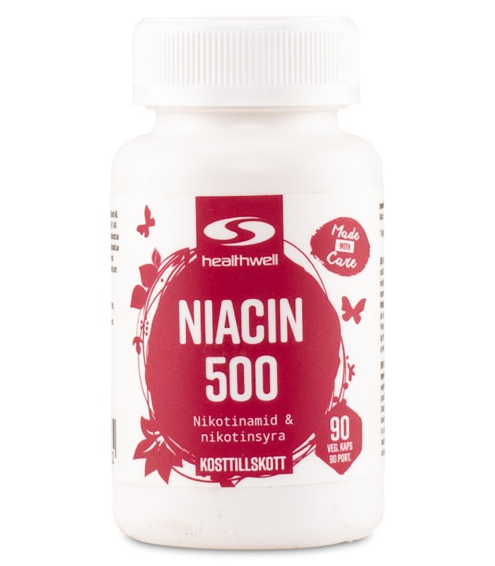 Healthwell Niacin 500 från Healthwell – kapslar