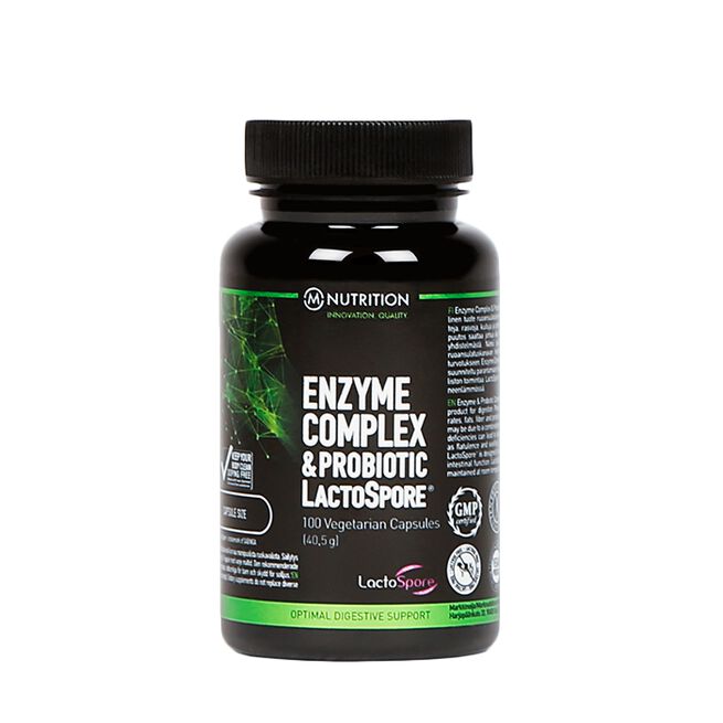 Enzyme Complex and Probiotic Lactospore, 100 caps från M-Nutrition – kapslar