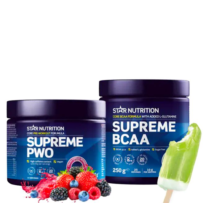 Pre- & Intra-workout Paket: PWO + BCAA från Star Nutrition – pulver