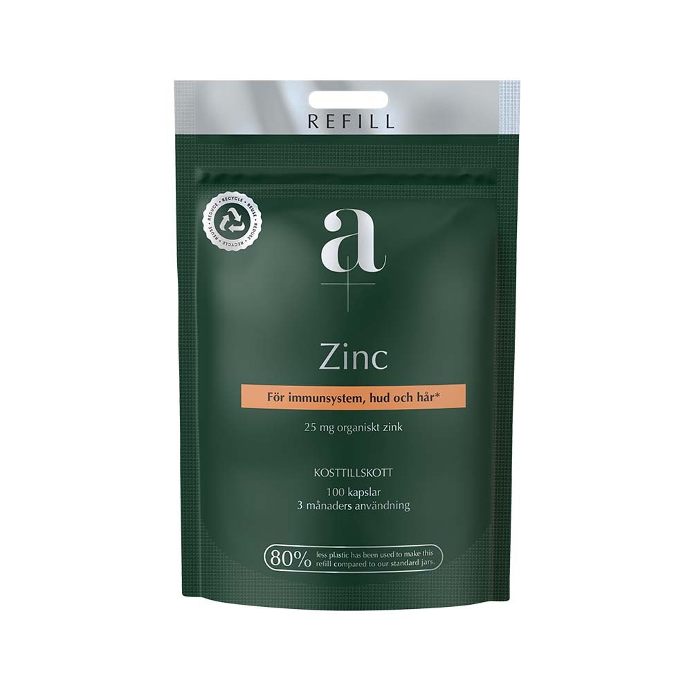 Zinc 100 kapslar Refill från A+ – kapslar