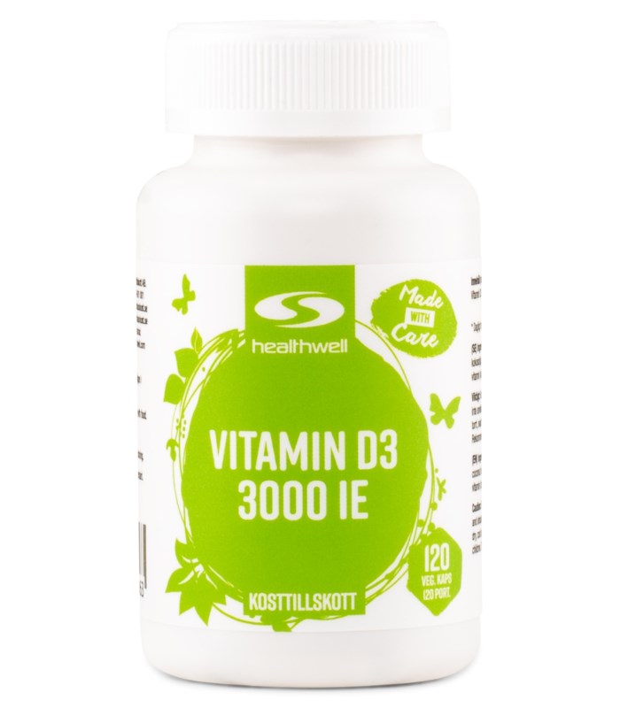 Healthwell Vitamin D3 3000 IE från Healthwell – kapslar