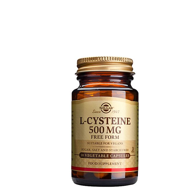 L-Cysteine, 500 mg 30 kapslar från Solgar – kapslar