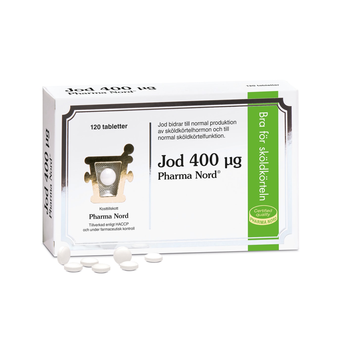 Jod 400 µg 120 tabletter från Pharma Nord – tabletter