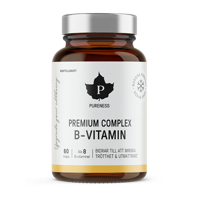 Premium Complex B-Vitamin 60 kapslar från Pureness – kapslar