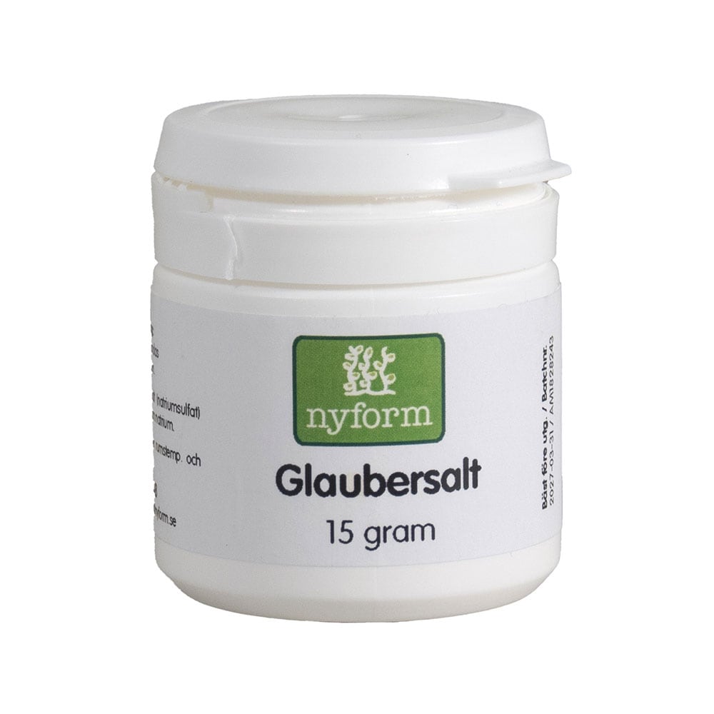 Glaubersalt 15g från Nyform – pulver