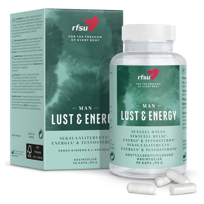 Lust & Energy Man 90p från RFSU – tabletter