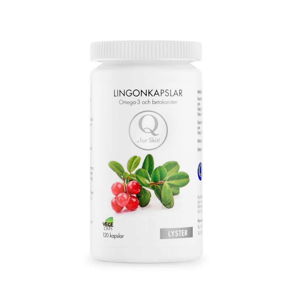 Lingonkapslar 120st från Q for Skin – kapslar