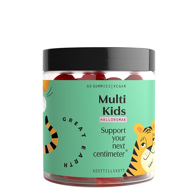 Multi Kids Hallon 60 Gummies från Great Earth – gel