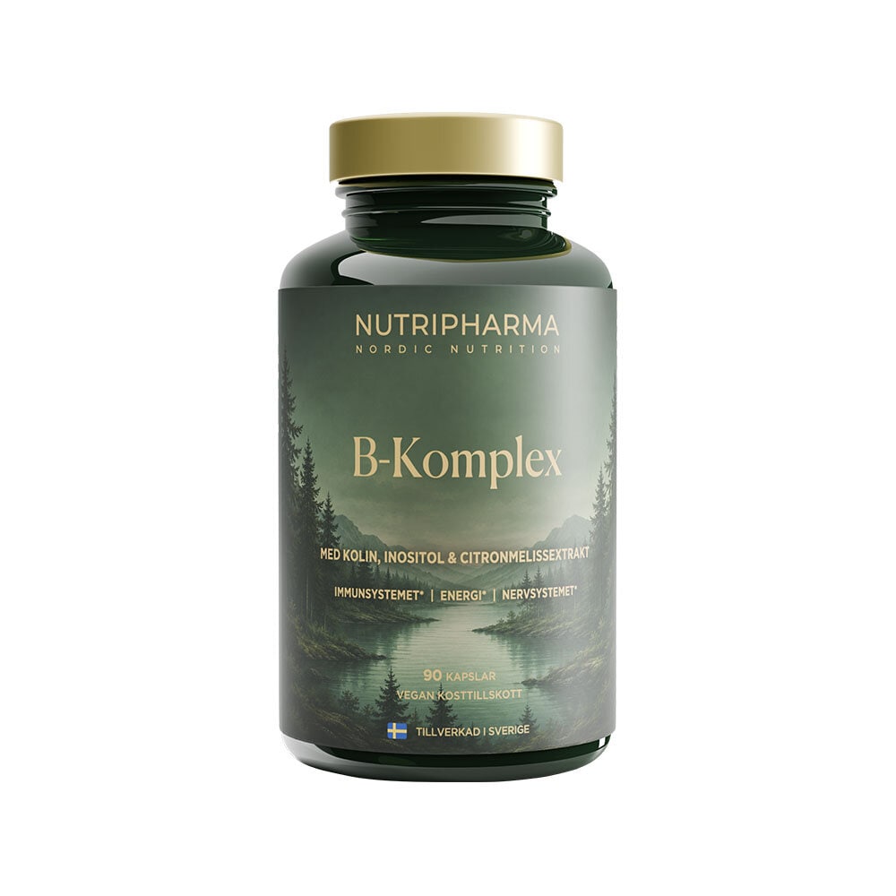 B-komplex + 90 kapslar från NutriPharma – kapslar