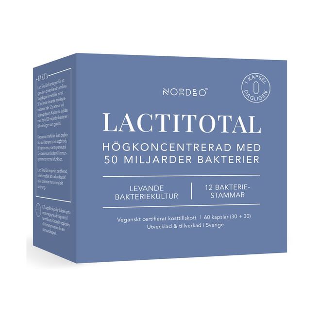 LactiTotal 50 miljarder, 60 kap från Nordbo – kapslar