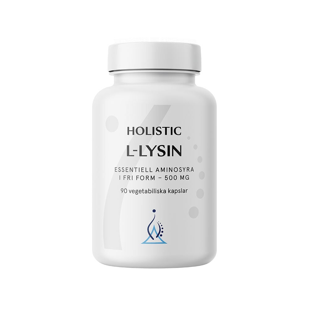 L-lysin 500 mg, 90 vegetabiliska kapslar från Holistic – kapslar