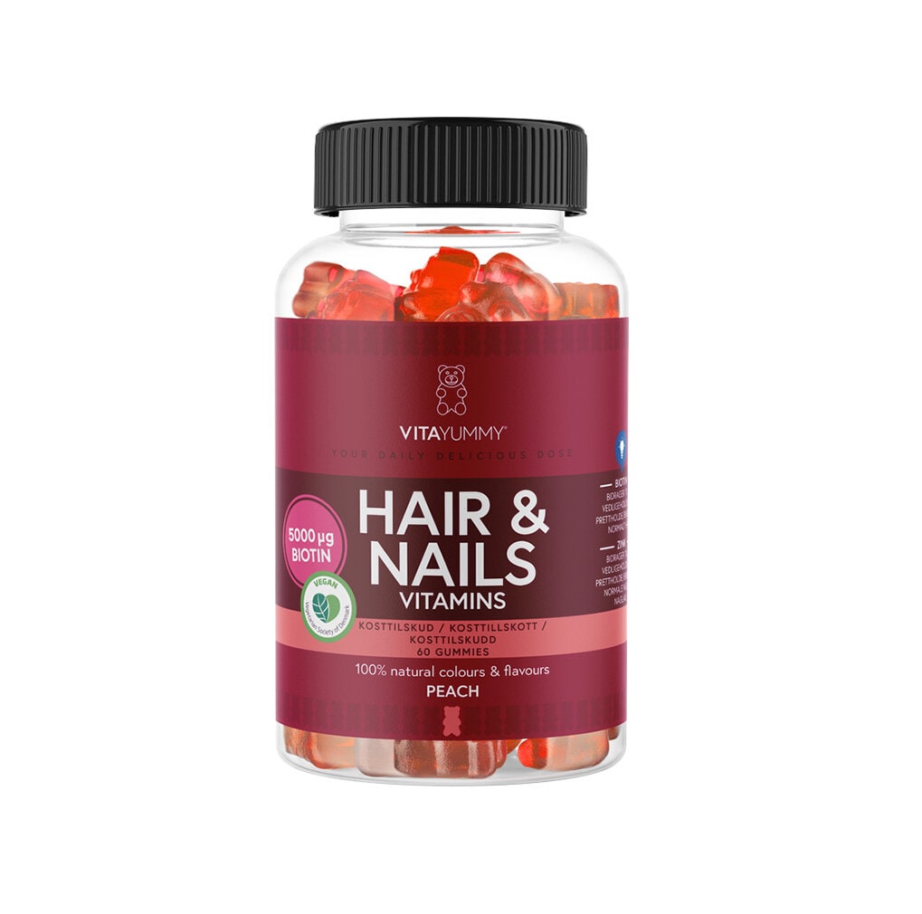 Hair Nails Vitamin Peach 60st från VitaYummy – bar