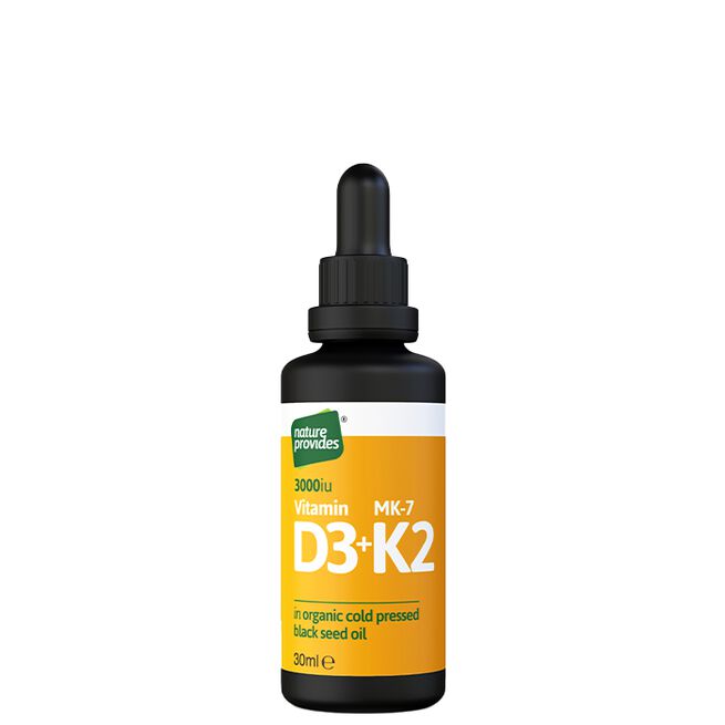 Flytande D3 & K2 30 ml från Nature Provides – vätskor