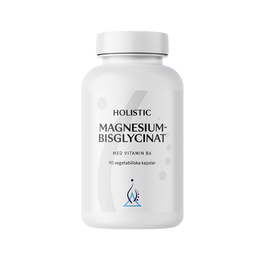 Magnesiumbisglycinat 100mg 90 vegetabiliska kapslar från Holistic – kapslar