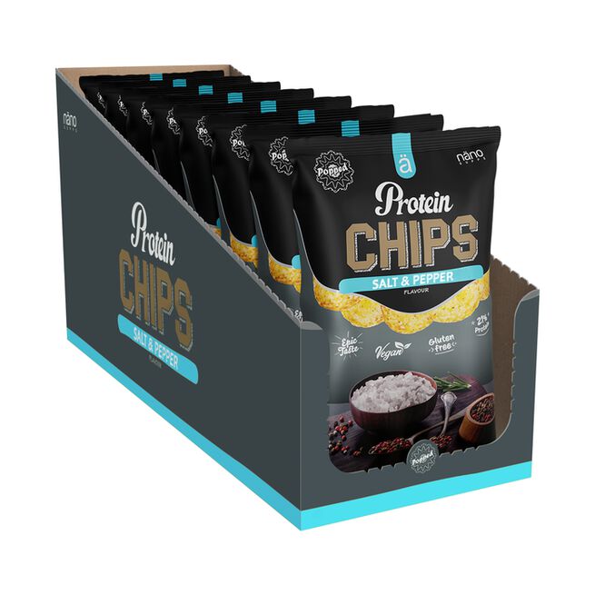 8 x Protein Chips Salt & Pepper box från Näno Supps – bar