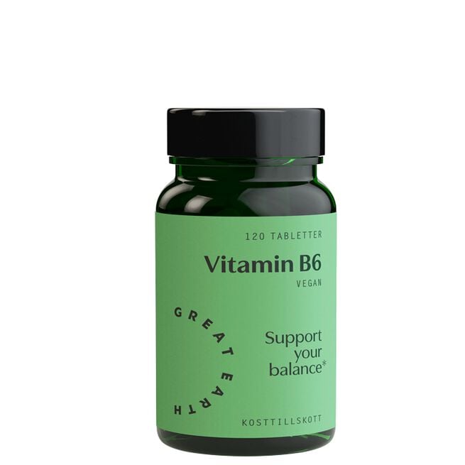 Vitamin B6 120 tabletter från Great Earth – tabletter