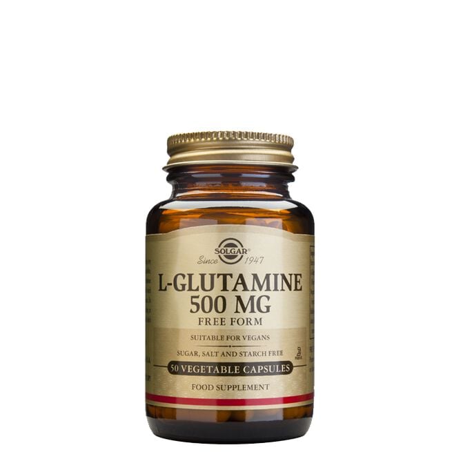L-glutamin 500 mg 50 kapslar från Solgar – kapslar