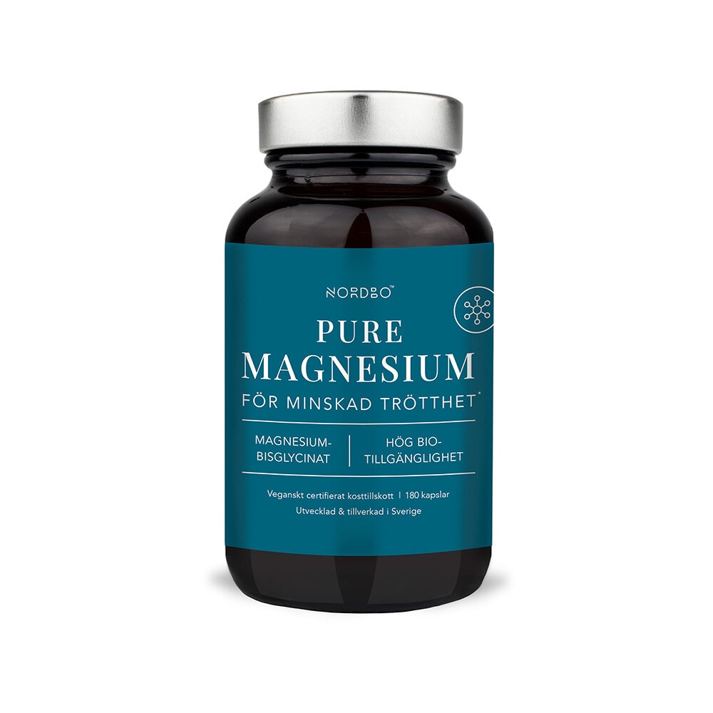 Pure Magnesium 180 kapslar från Nordbo – kapslar