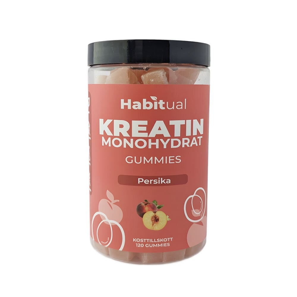 Kreatin gummies peach 120st från Habitual – gel