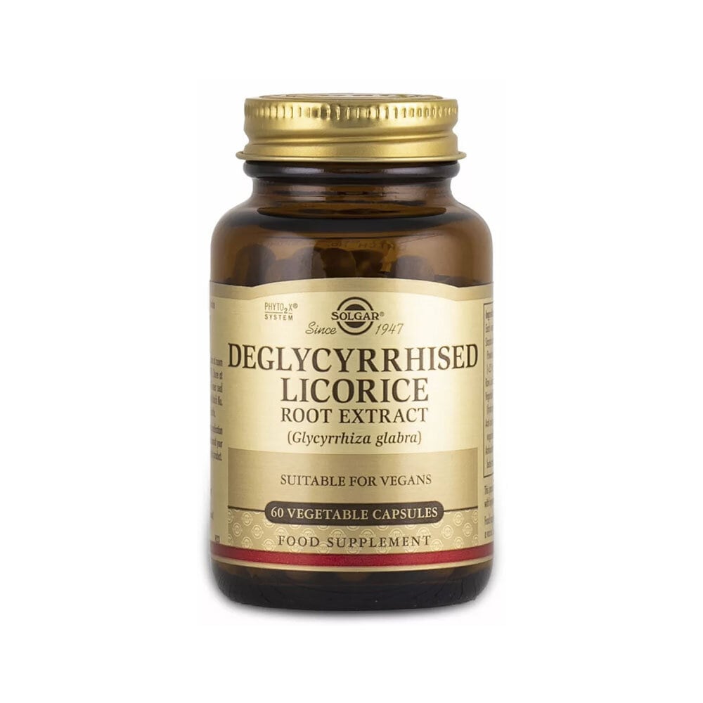 Deglycerised Licorice Root Extract 60 kapslar från Solgar – kapslar