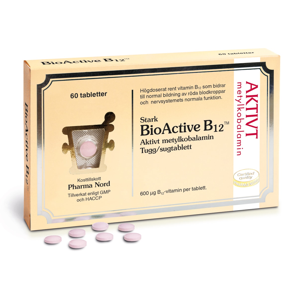 BioActive B12 60 tabletter från Pharma Nord – tabletter