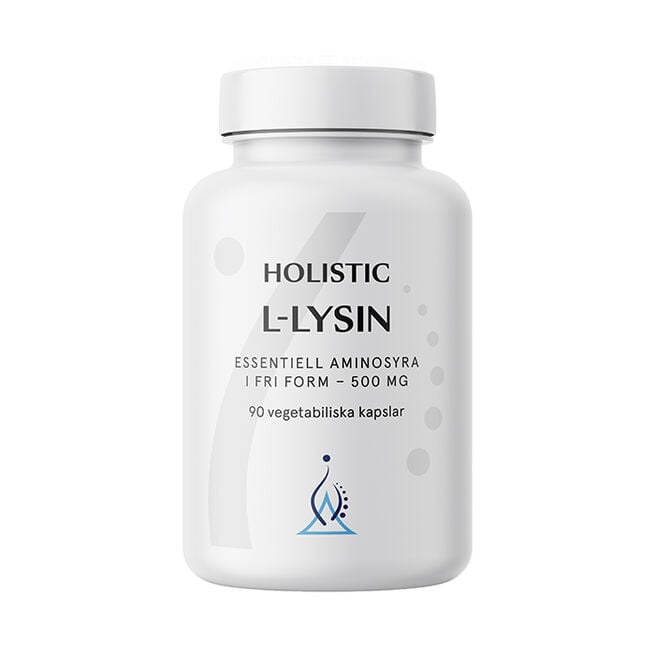 L-lysin 500 mg 90 vegetabiliska kapslar från Holistic – kapslar