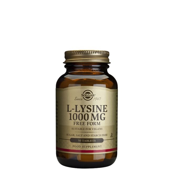 L-lysine 1000 mg 50 tabletter från Solgar – tabletter