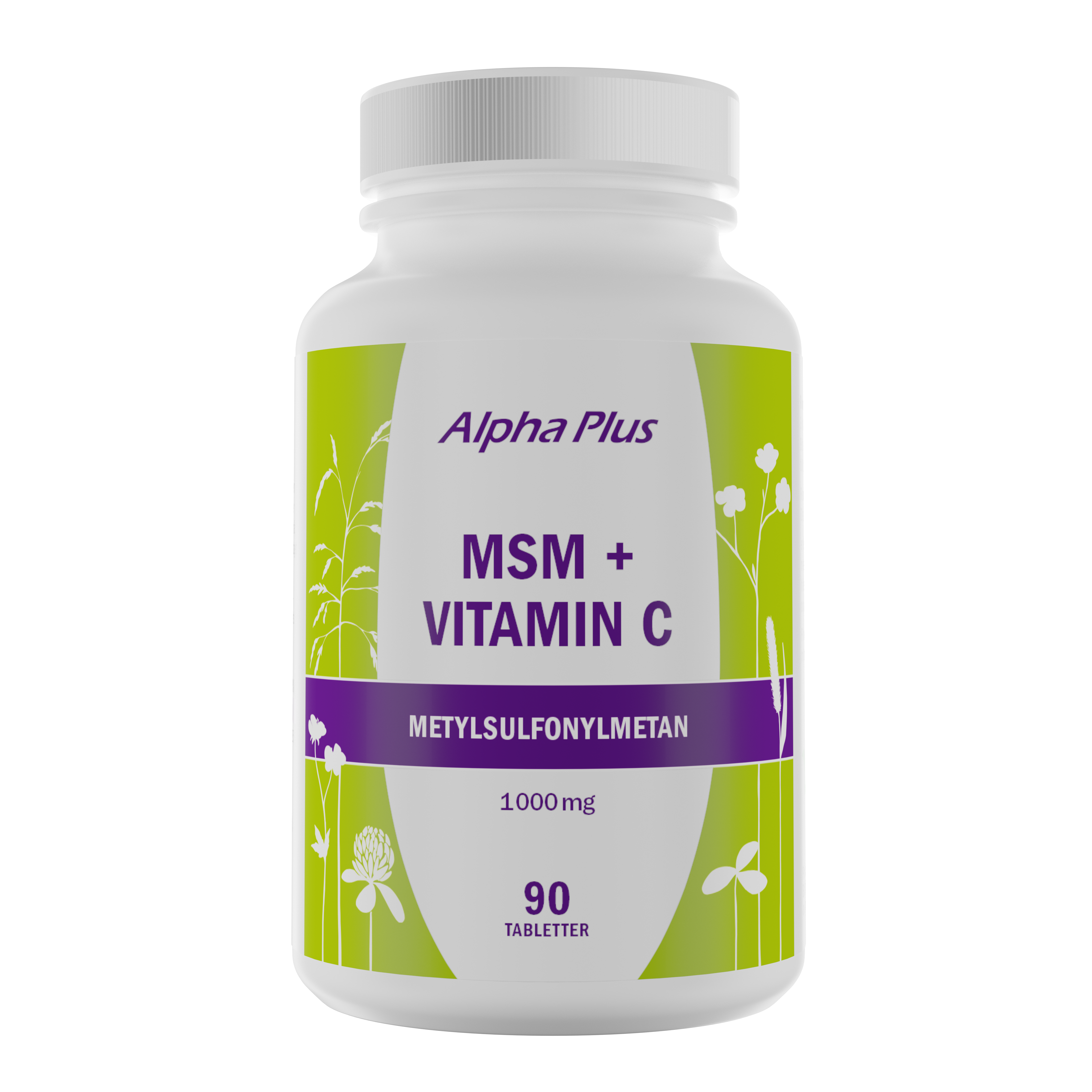 MSM + Vitamin C 90 tabletter från Alpha Plus – tabletter