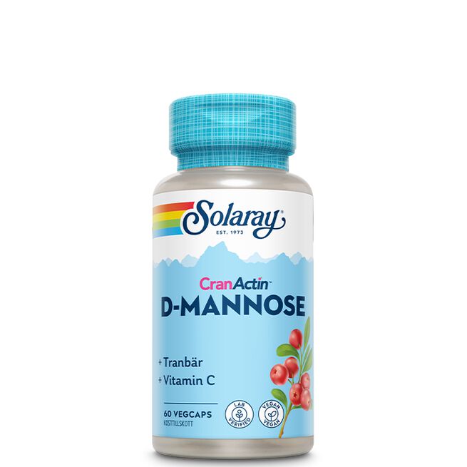 D-Mannose & CranActin 60 kapslar från Solaray – kapslar