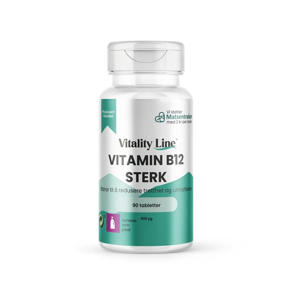 Vitamin B12 Stark 90 tabletter från Vitality Line – tabletter