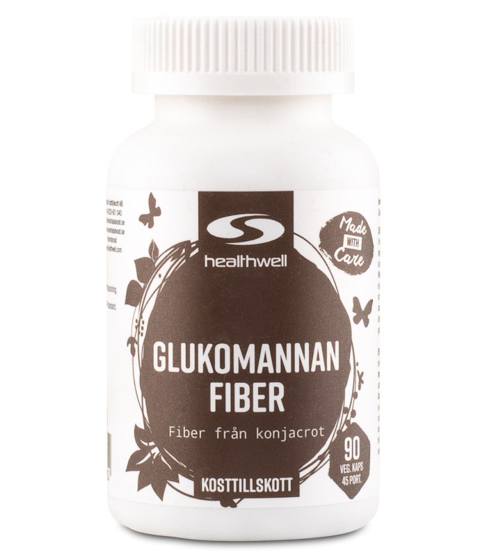 Healthwell Glukomannan Fiber från Healthwell – kapslar