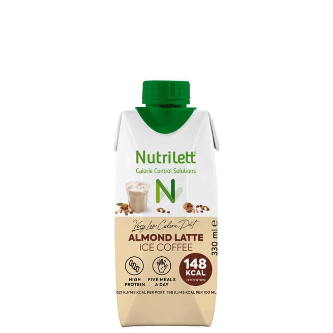 Måltidsersättning Ice Coffee Almond Latte VLCD 330 ml från Nutrilett – vätskor
