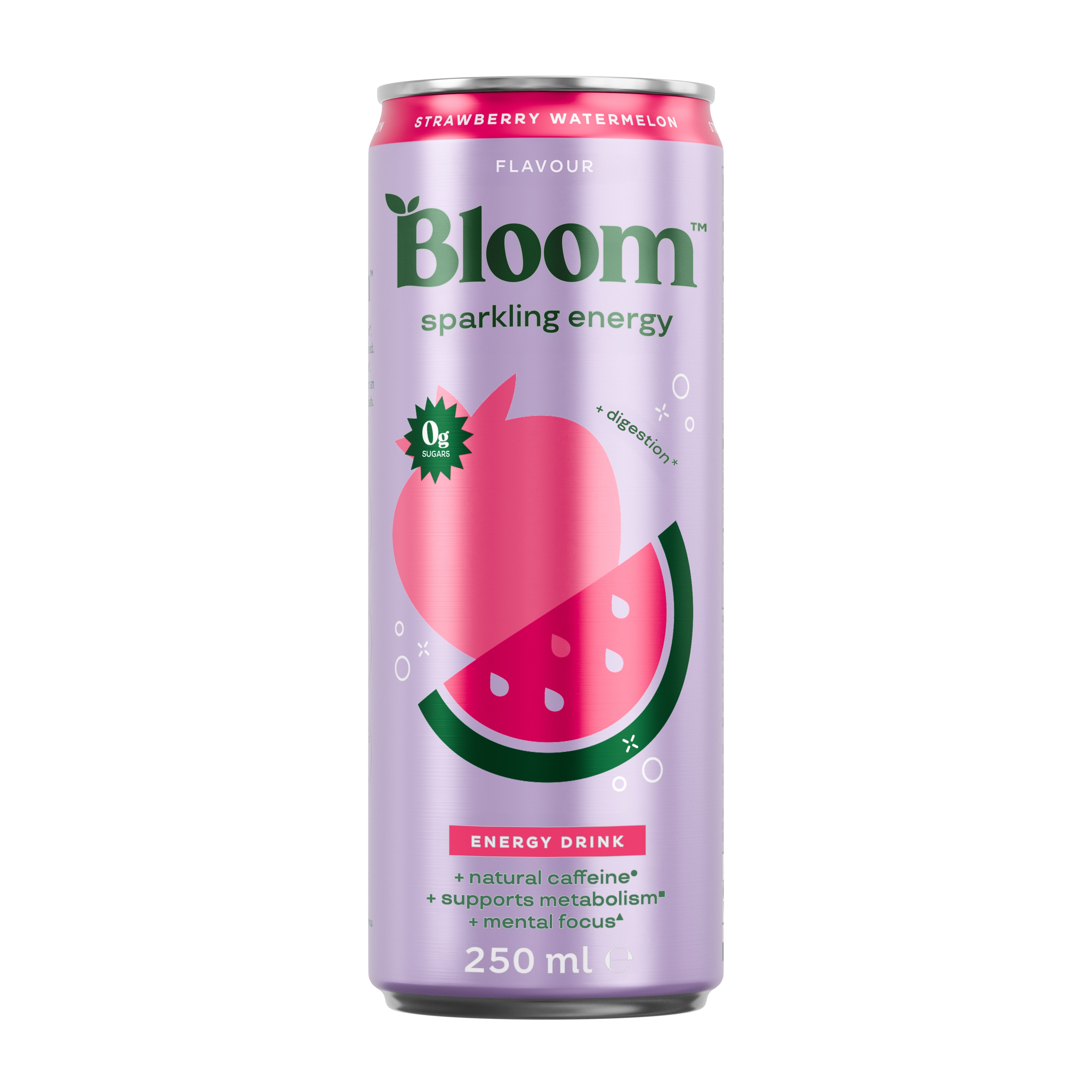 Sparkling Energy 250ml Strawberry Watermelon från Bloom – vätskor
