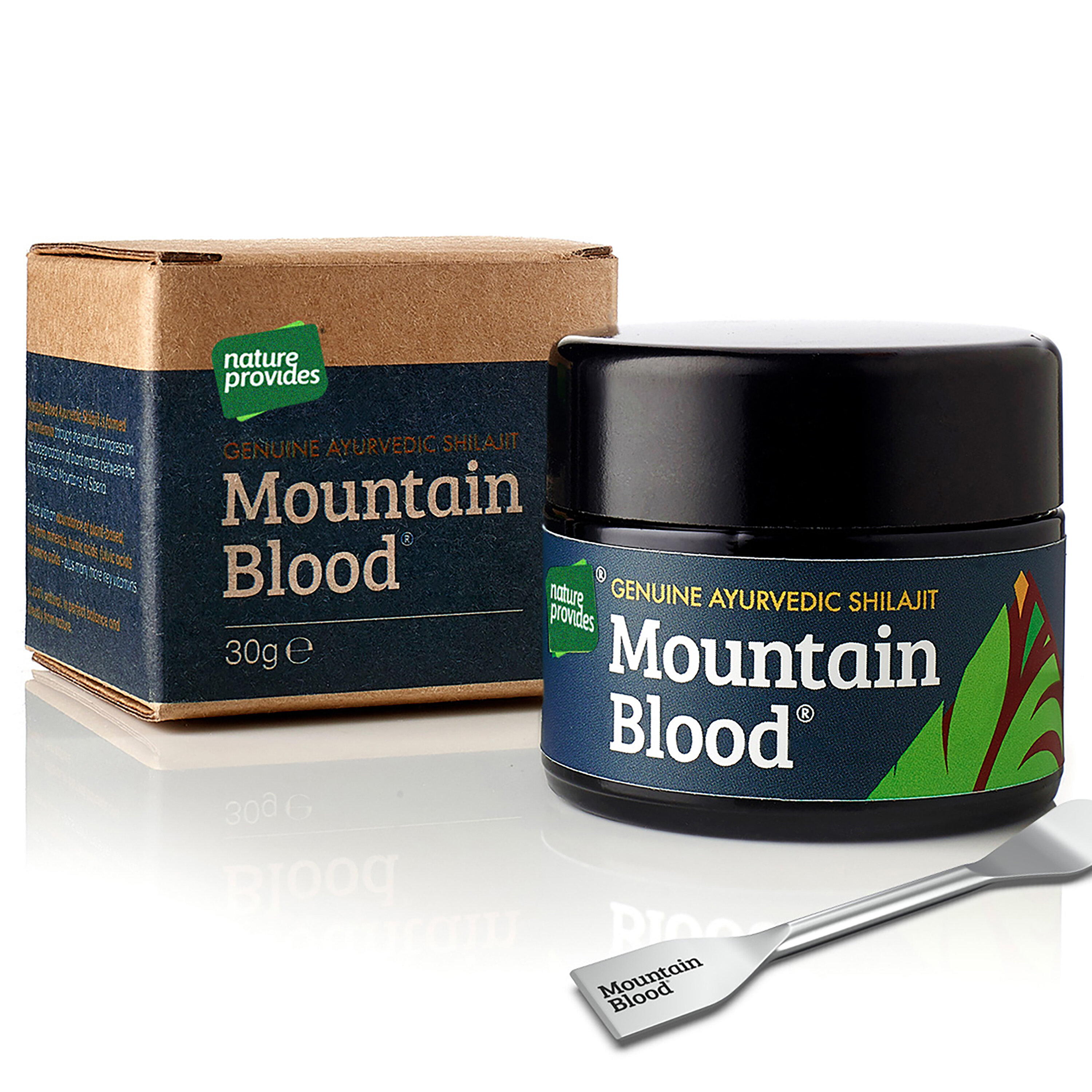 Mountain Blood Shilajit 30g från Nature Provides – gel