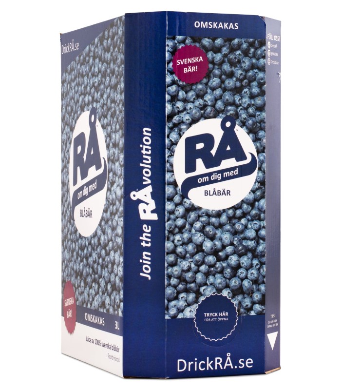 RÅ Blåbär Bag-in-Box från RÅ WellNOx – bar