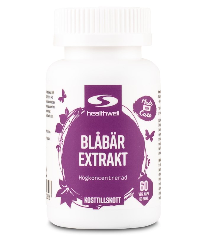 Healthwell Blåbär Extrakt från Healthwell – kapslar