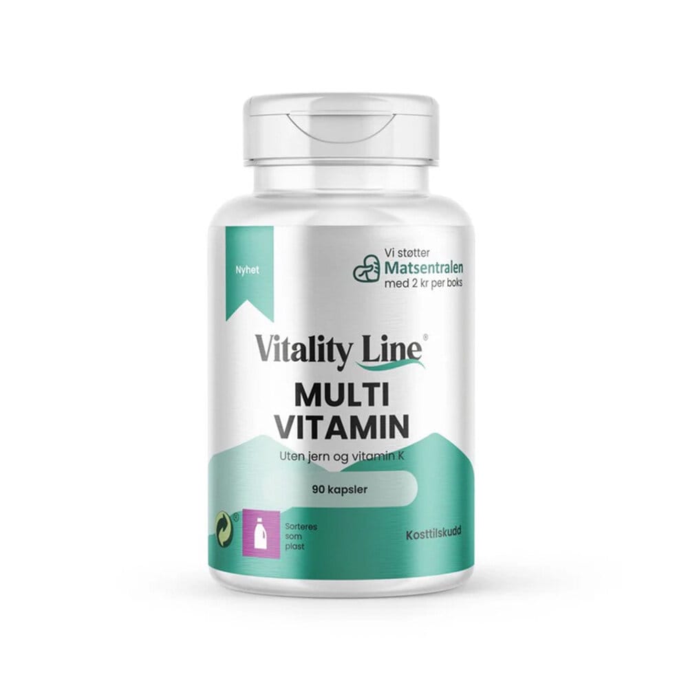 Multivitamin 90 kapslar från Vitality Line – kapslar