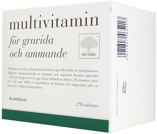 New Nordic Multivitamin för gravida och ammande 270 st från New Nordic – tabletter