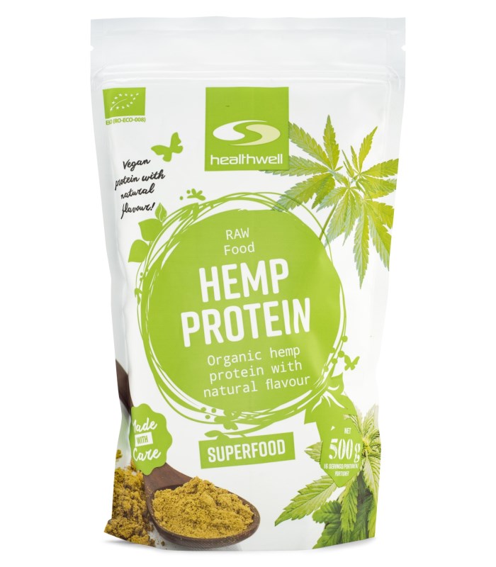 Healthwell Hampaprotein EKO från Healthwell – pulver