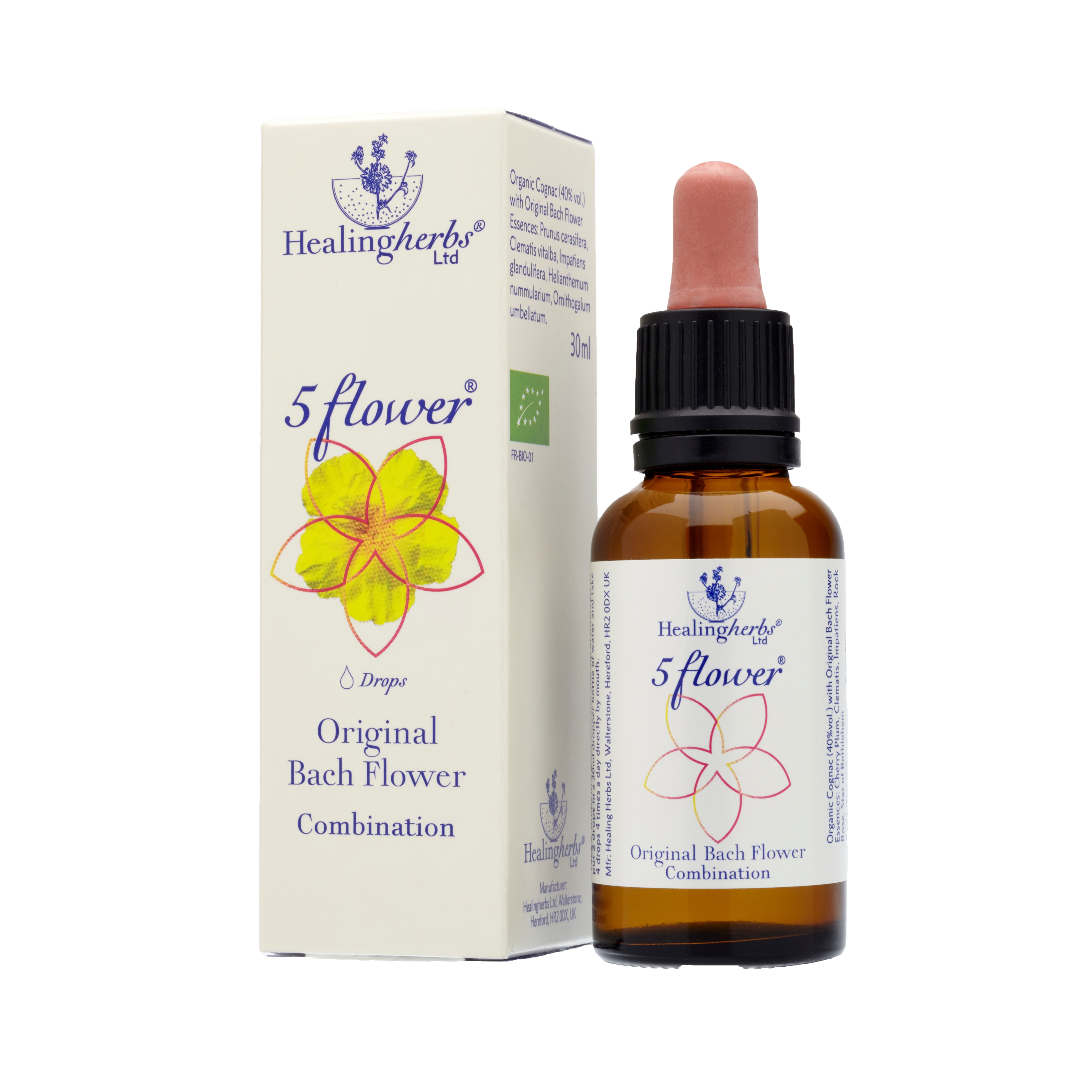 Räddningsdroppar 5 Flower 30ml från Healingherbs – vätskor