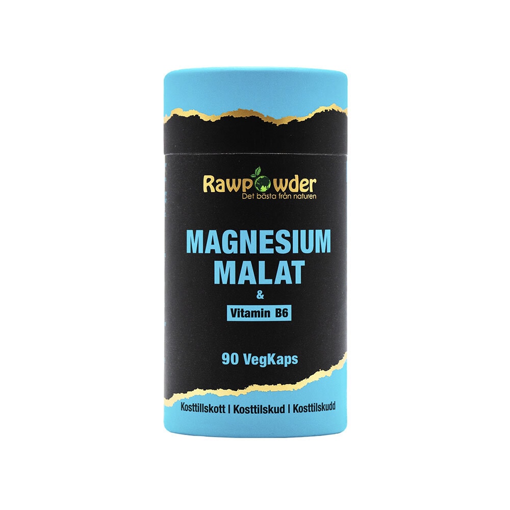 Magnesium Malat 90 VegKaps från Rawpowder – kapslar
