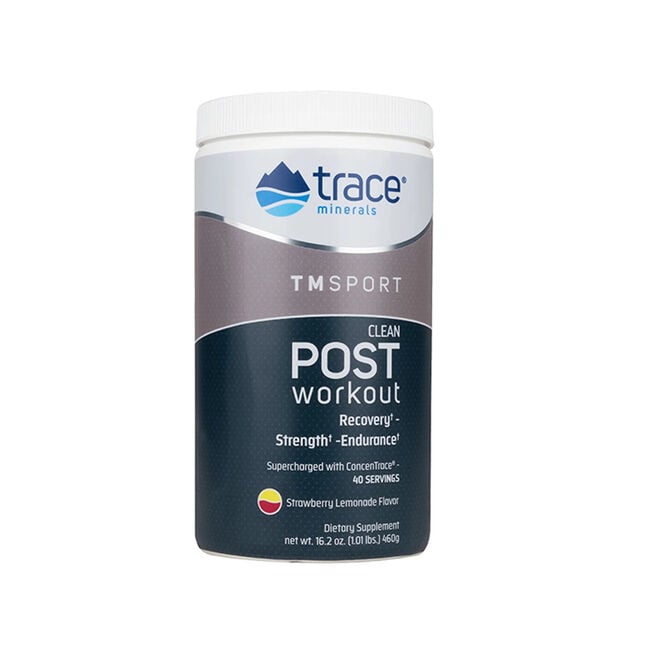 TM Sport Clean Post Workout Strawberry Lemonade 460 g från Trace Minerals – pulver