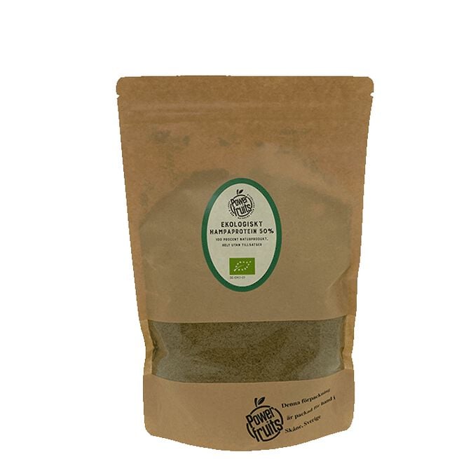 Ekologiskt Hampaprotein 500 g från Powerfruits – pulver