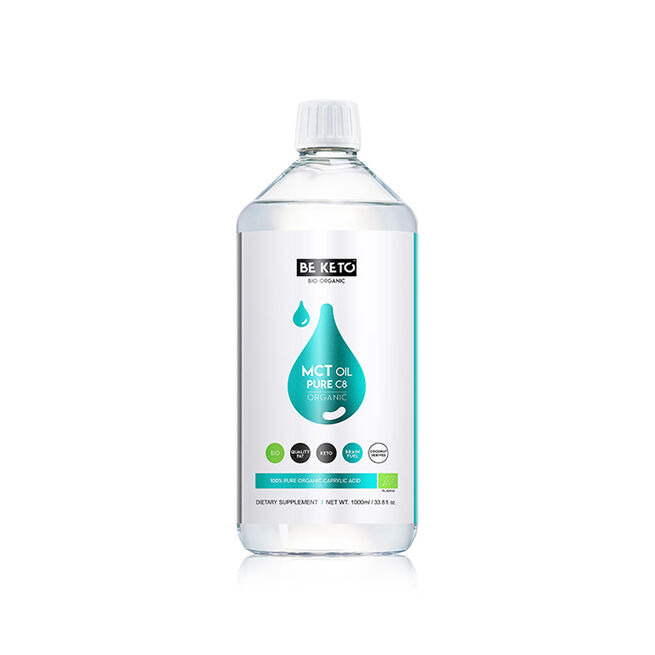 KETO Organic MCT Oil Liquid C8 1000 ml från BeKeto – vätskor